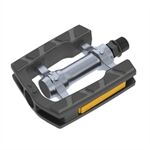 Mounty Tec Pedal silber / schwarz