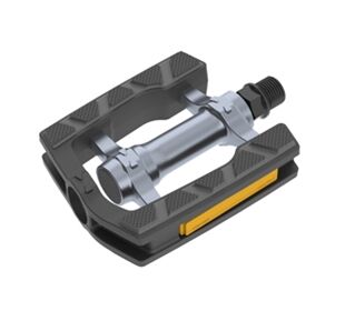 Mounty Tec Pedal silber / schwarz (schwarz/silber)