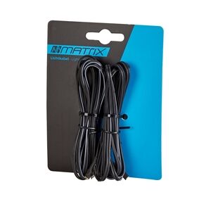Matrix SB Lichtkabel 2 Stück schwarz 2-adrig 220cm