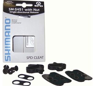 Shimano Schuhplatten SPD SM-SH51 inkl. Gegenplatte sz. (schwarz)