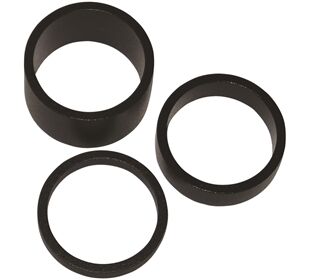 Matrix Spacer Set Alu 1 1/8" 5/10/20mm schwarz (schwarz)