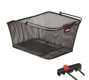 Klickfix Citykorb 2  längs Racktime (schwarz)
