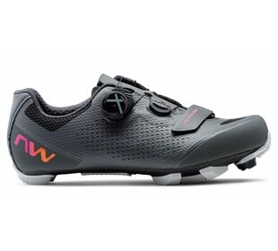 Northwave Razer 2 WMN Dark Grey/Neon Red 40 (grau/rot)