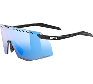 Uvex pace stage CV black matt/ mirror buzzy blue (black/blue)