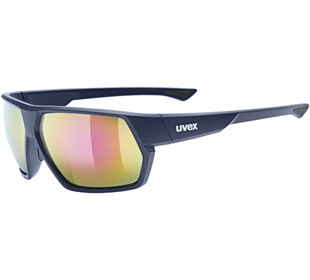 Uvex Sportstyle 238 deep space matt/ mirror red (dark blue-red)
