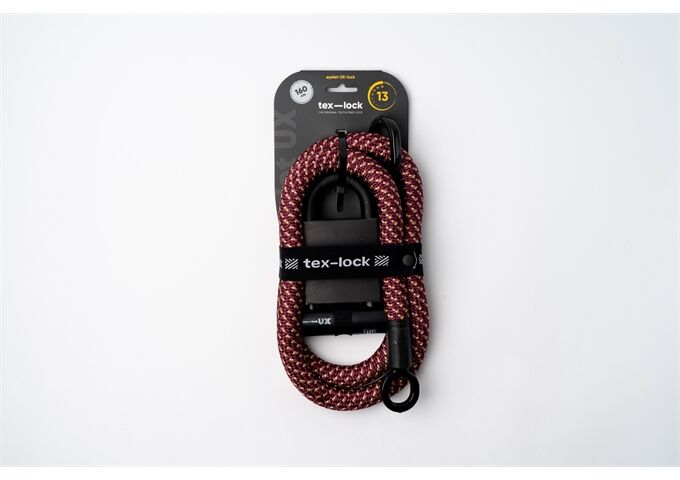 tex-lock tex-lock eyelet L 160cm + U/X-Lock, chateau red