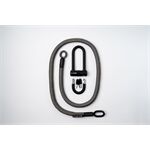 tex-lock tex-lock eyelet L 160cm + U/X-Lock, grau/schwarz