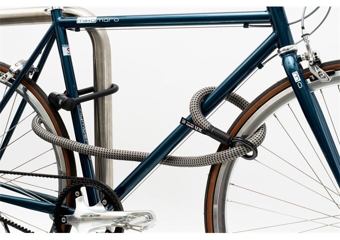 tex-lock tex-lock eyelet L 160cm + U/X-Lock, grau/schwarz