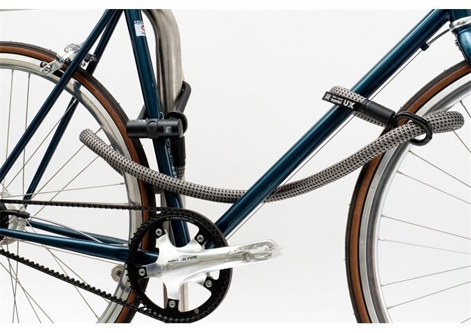 tex-lock tex-lock eyelet L 160cm + U/X-Lock, grau/schwarz