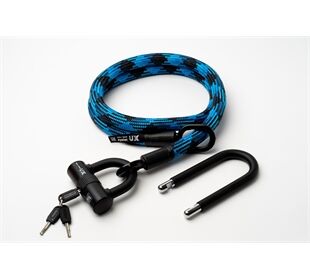 tex-lock tex-lock eyelet L 160cm + U/X-Lock, morphoblau (blau)