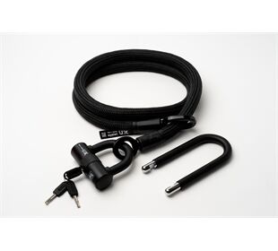 tex-lock tex-lock eyelet L 160cm + U/X-Lock, schwarz (schwarz)