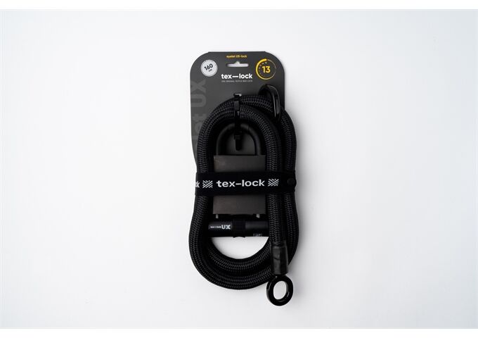tex-lock tex-lock eyelet L 160cm + U/X-Lock, schwarz