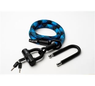 tex-lock tex-lock eyelet M 120cm + U/X Lock, morphoblau (blau)