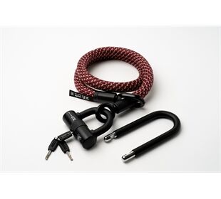 tex-lock tex-lock eyelet M 120cm + U/X-Lock, chateau red (red)