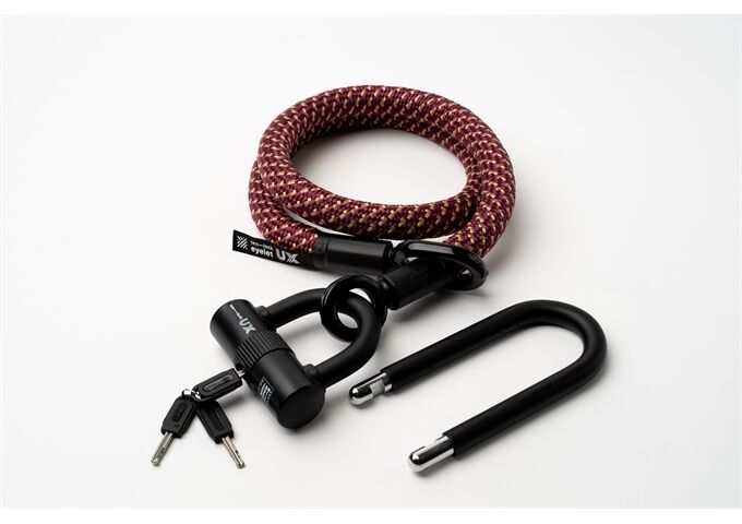 tex-lock tex-lock eyelet M 120cm + U/X-Lock, chateau red