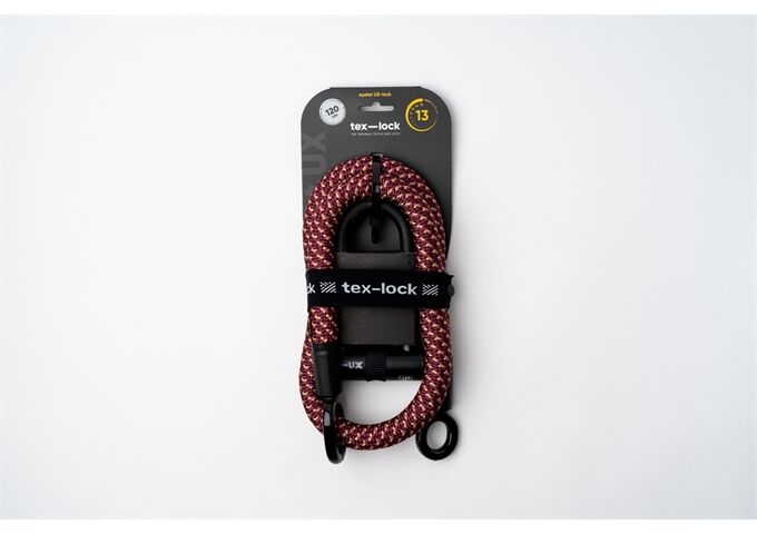 tex-lock tex-lock eyelet M 120cm + U/X-Lock, chateau red