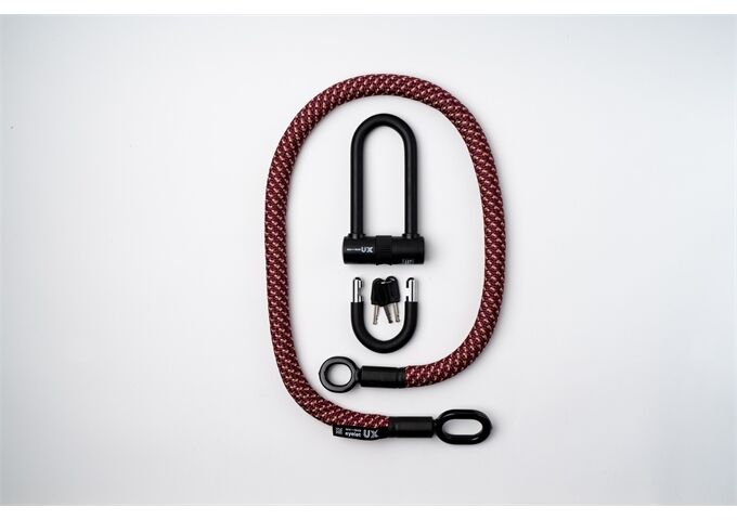 tex-lock tex-lock eyelet M 120cm + U/X-Lock, chateau red