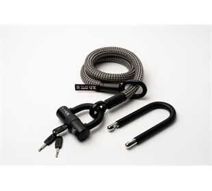 tex-lock tex-lock eyelet M 120cm + U/X-Lock, grau/schwarz (grau)