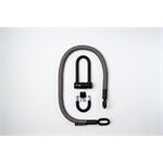 tex-lock tex-lock eyelet M 120cm + U/X-Lock, grau/schwarz