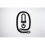 tex-lock tex-lock eyelet M 120cm + U/X-Lock, schwarz