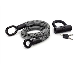 tex-lock tex-lock eyelet S 80cm + U-Lock, grau/schwarz (grau/schwarz)