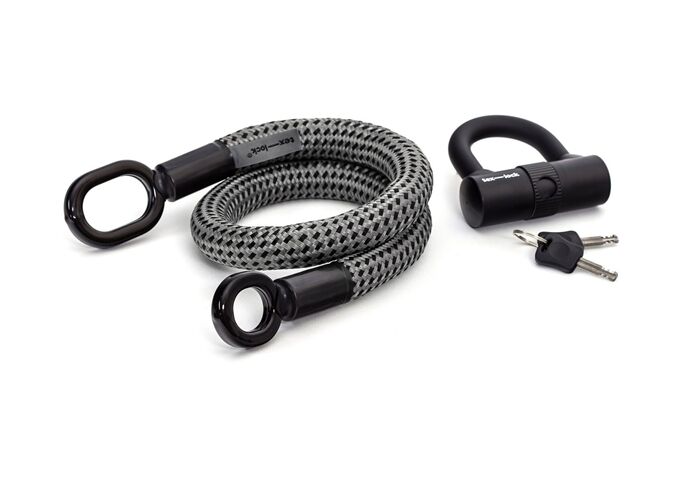 tex-lock tex-lock eyelet S 80cm + U-Lock, grau/schwarz