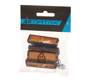 Matrix Pedal Reflektoren Nachrüst-Set (orange)