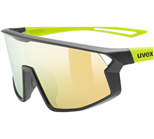 Uvex skyrise jr. (black-yellow matt / mir.yell)