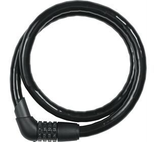 Abus 1360/110 Steel-O-Flex Tresor Kabel/4 Zahlen black (schwarz)