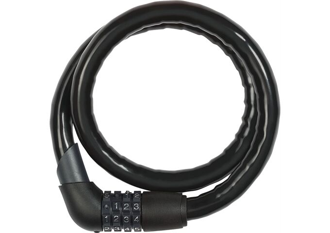 Abus 1360/85 Steel-O-Flex Tresor Kabel/4 Zahlen black