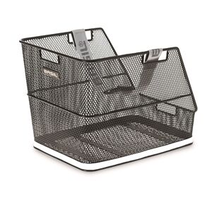 Basil HR-Schultaschenkorb Class fest schwarz mit Gurt (schwarz)