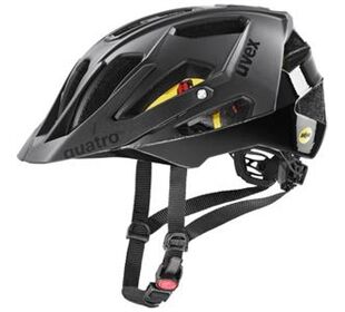 Uvex quatro cc Mips all black matt 52-57 (schwarz)