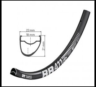 DT Swiss Felge DT Swiss RR 411 asym. DB 28" sz